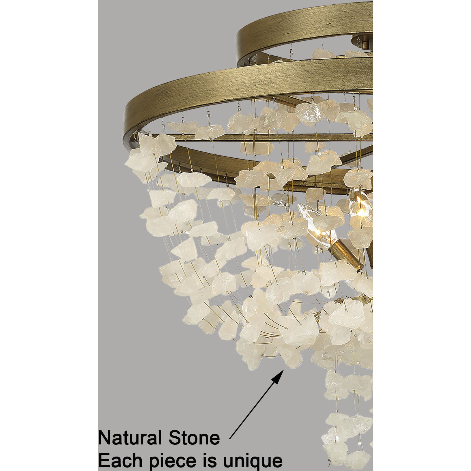 Stonybrook 6 Light 30.25 inch Havana Gold Flush Mount Ceiling Light